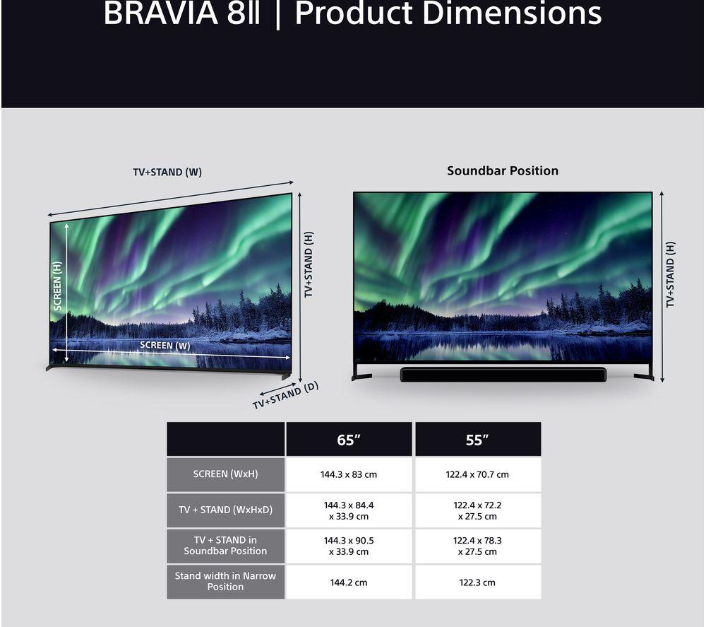 SONY BRAVIA 8 II 55" QD-OLED 4K HDR AI Smart TV - K55XR8M25BP image number 17 of 25