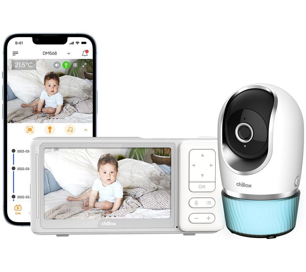 CHILLAX Candle Connected DM568 5inch Baby Monitor - White