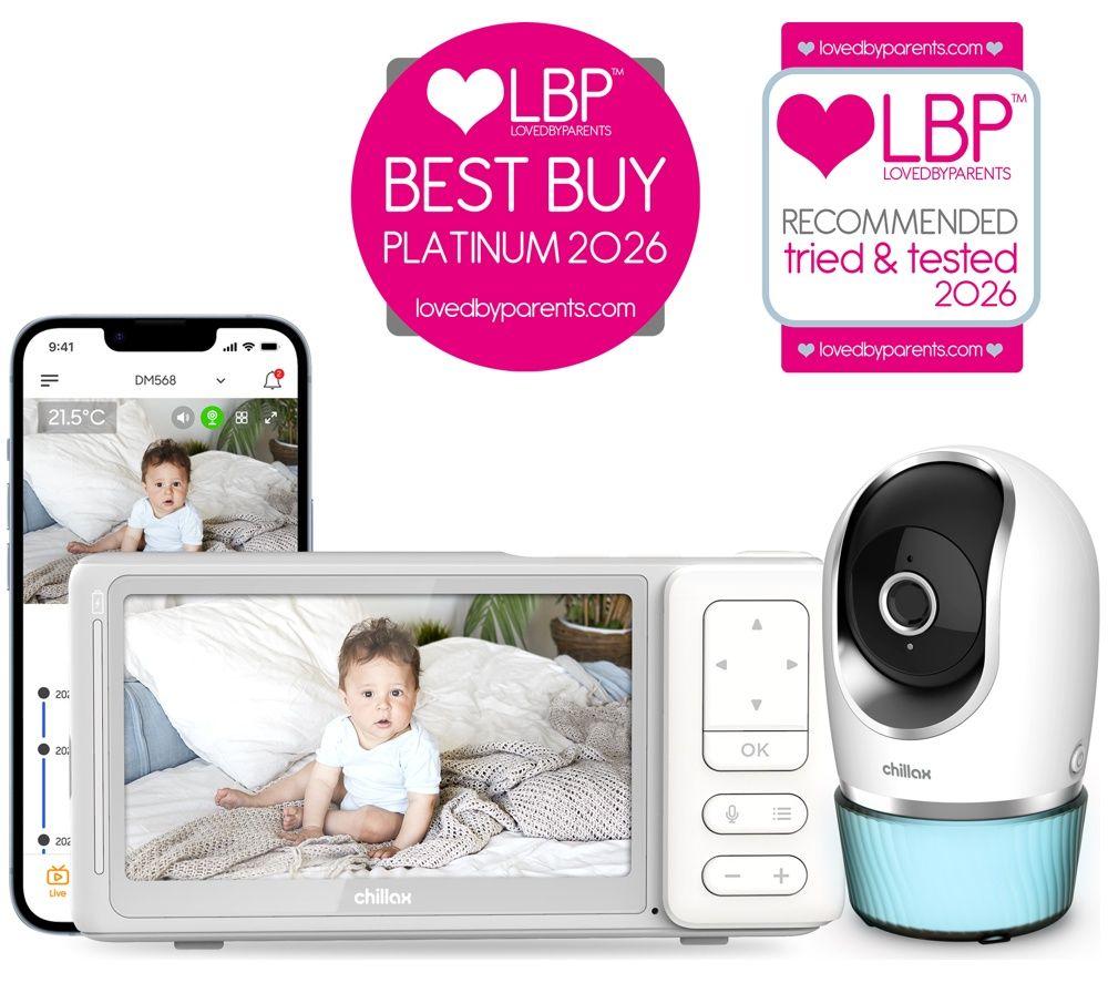 CHILLAX Candle Connected DM568 5" Baby Monitor - White image number 4 of 8