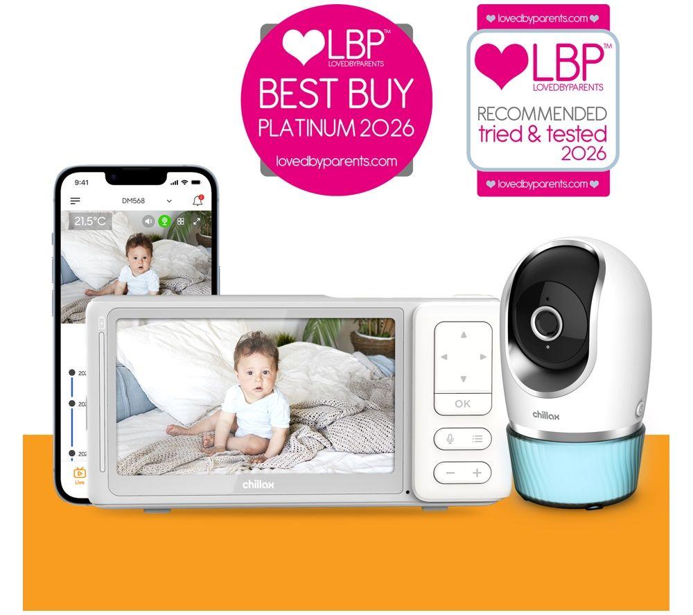 CHILLAX Candle Connected DM568 5" Baby Monitor - White image number 5 of 8