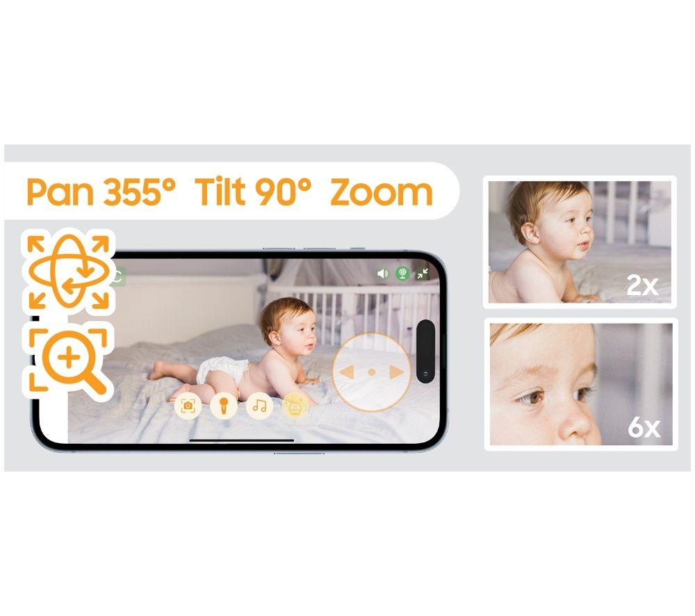 CHILLAX Candle Connected DM568 5" Baby Monitor - White image number 6 of 8