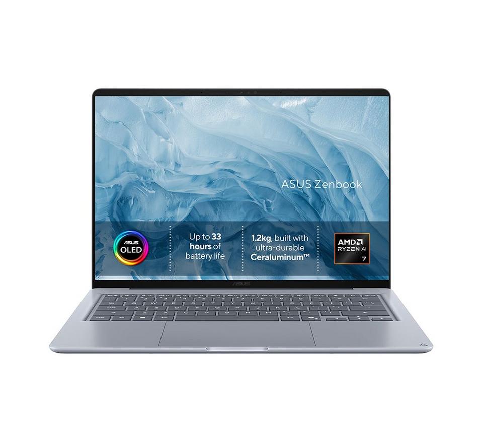 ASUS Zenbook 14 OLED 14" Laptop - AMD Ryzen 7, 512 GB SSD, Arctic Blue