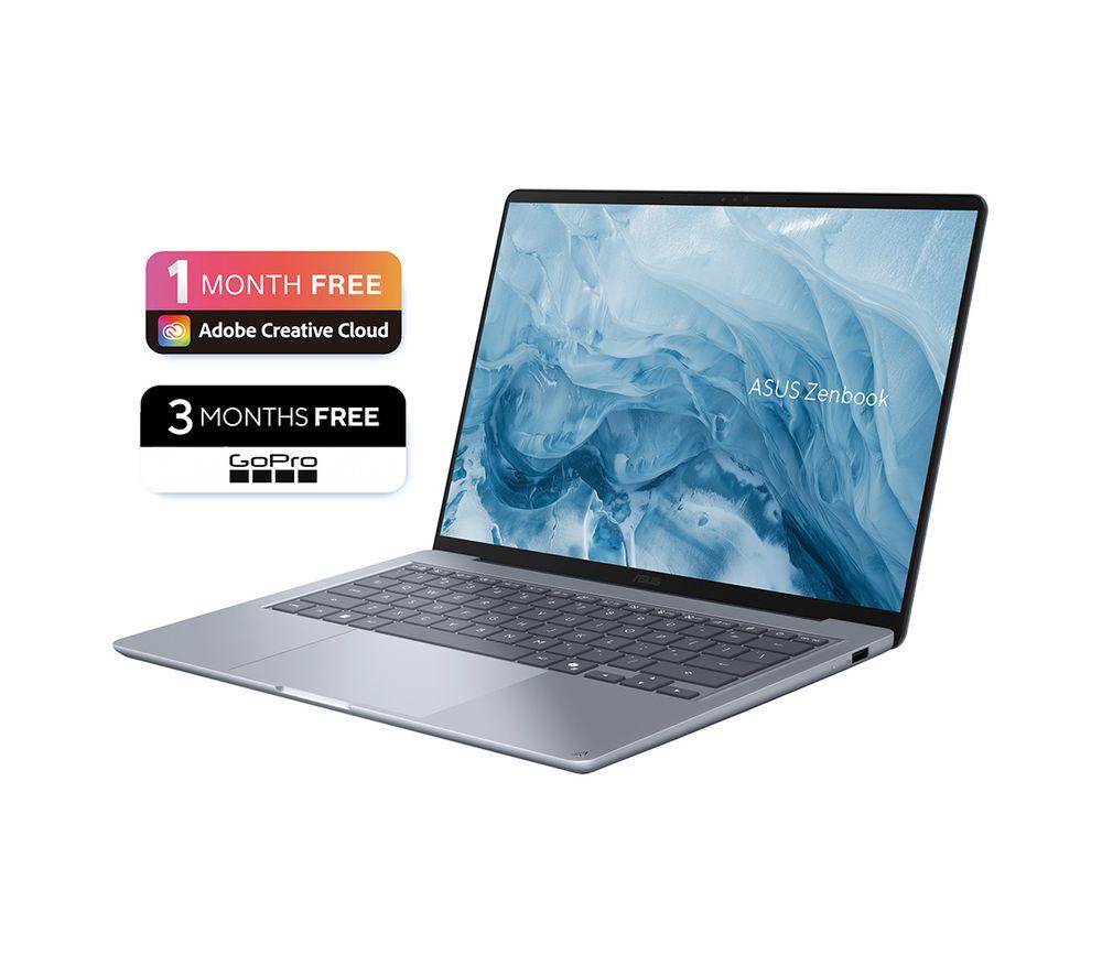 ASUS Zenbook 14 OLED 14" Laptop - AMD Ryzen 7, 512 GB SSD, Arctic Blue image number 4 of 12