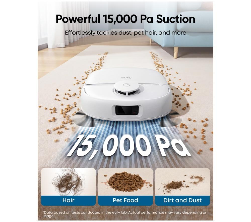 EUFY Omni C28 Robot Vacuum & Mop All-in-One Station - White image number 5 of 9