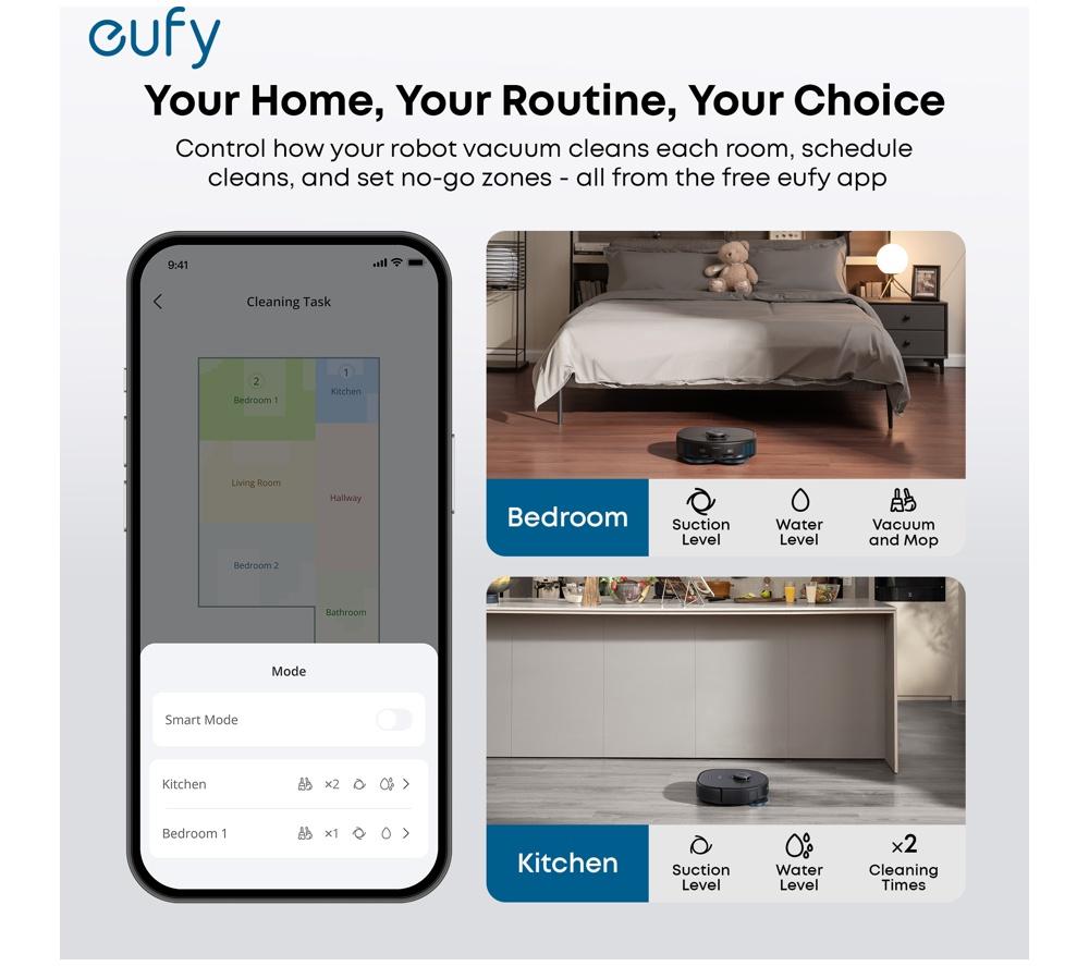 EUFY Omni C28 Robot Vacuum & Mop All-in-One Station - White image number 9 of 9