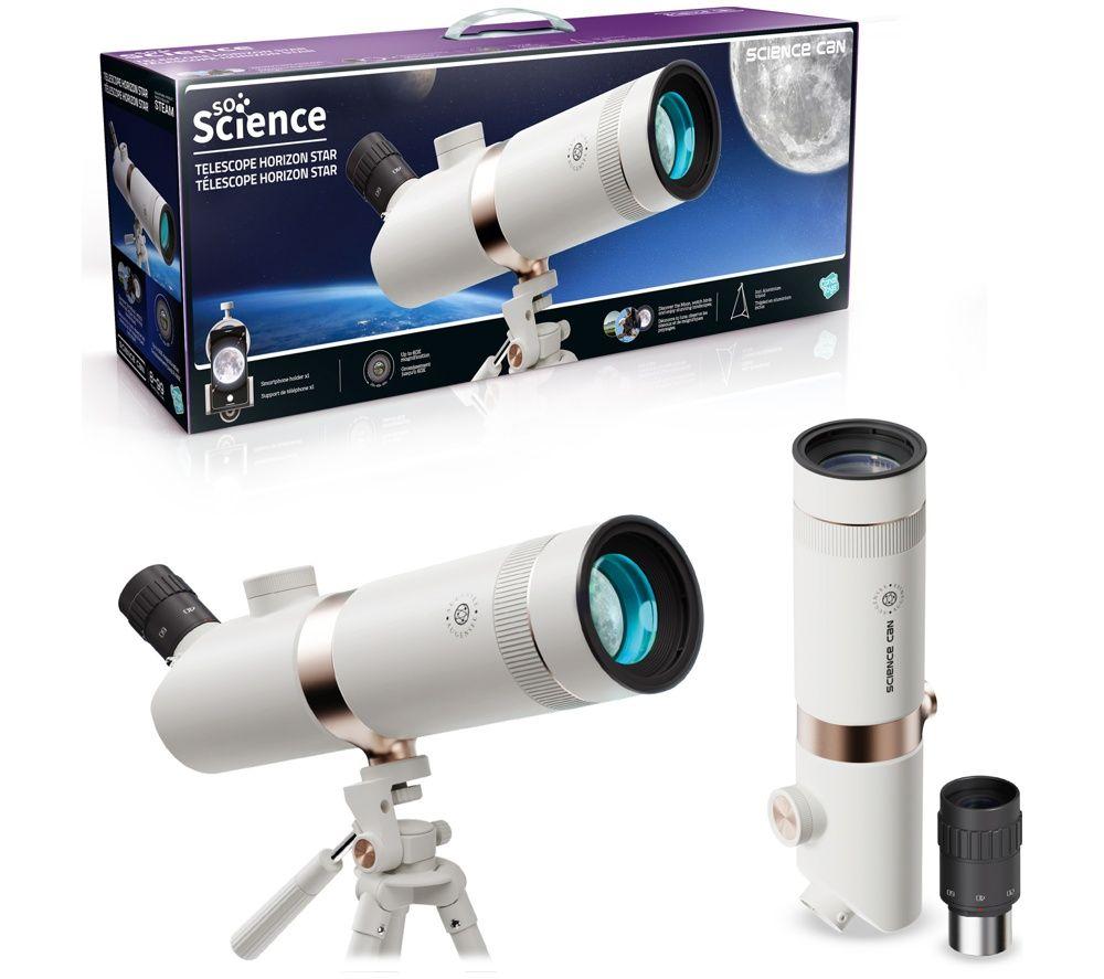 CANAL TOYS So Science Horizon Star Kids Telescope - White image number 2 of 5