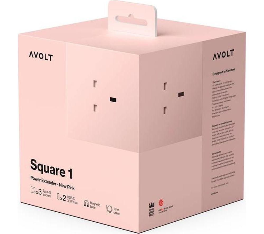 AVOLT Square 1 Power Cube 5-Socket Extension Lead - 1.8 m image number 2 of 6
