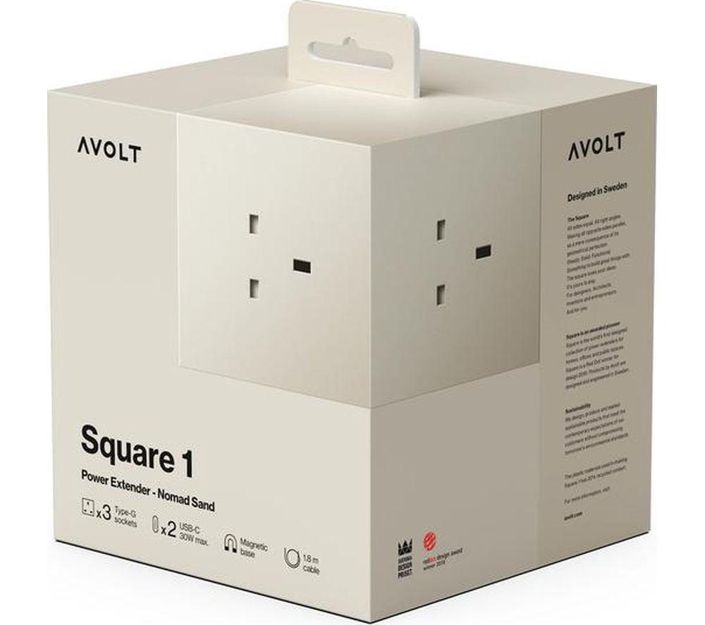 AVOLT Square 1 Power Cube 5-Socket Extension Lead - 1.8 m image number 2 of 6