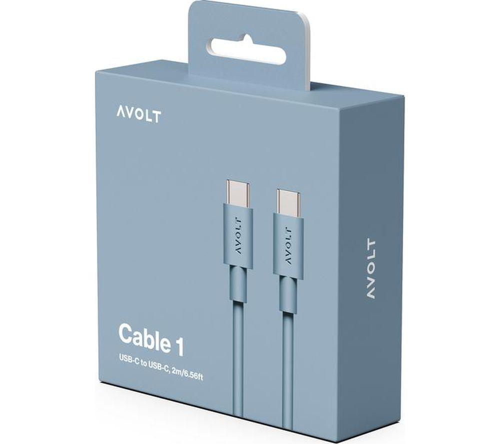 AVOLT Cable 1 USB Type-C 2 m - Shark Blue image number 2 of 2