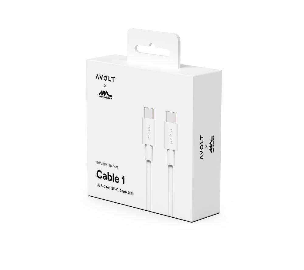 AVOLT Cable 1 USB Type-C 2 m - Opal White image number 2 of 2