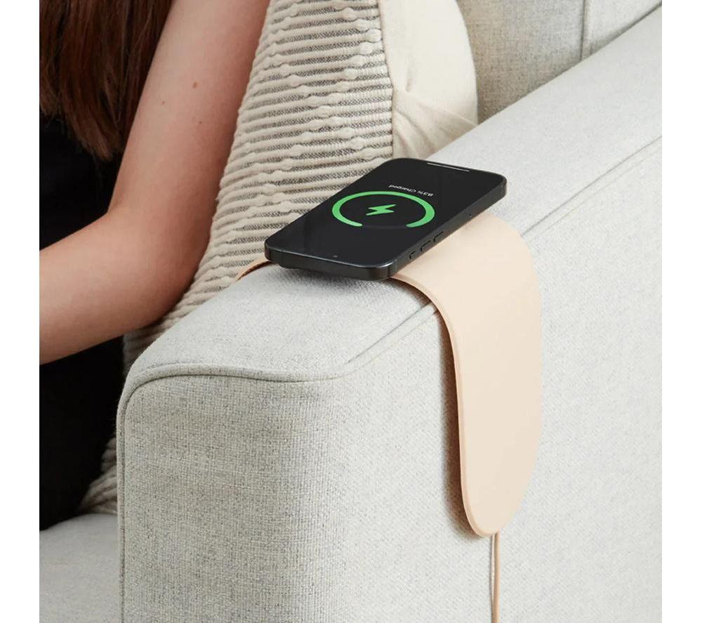KRAFTED Couch Wireless Charging Pad - Latte image number 6 of 10