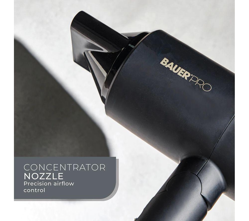 BAUER Pro Ion FlowX Hairdryer - Black & Gold image number 3 of 5