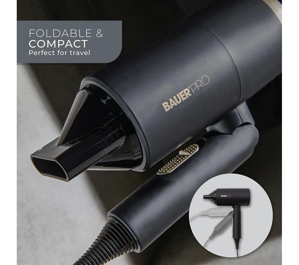 BAUER Pro Ion FlowX Hairdryer - Black & Gold image number 4 of 5