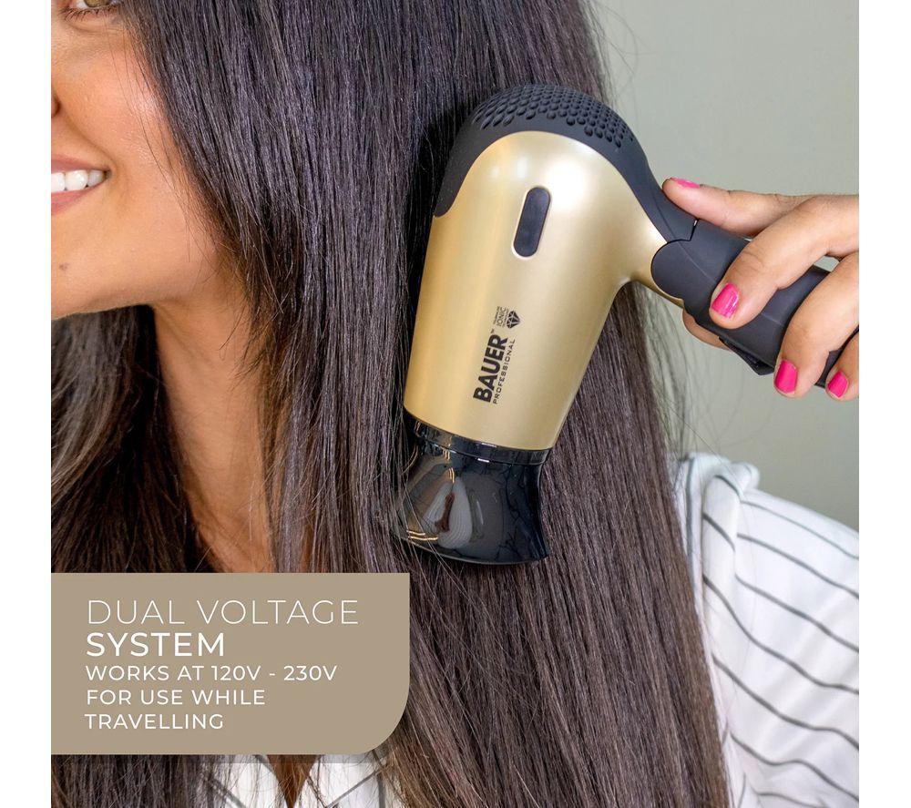 BAUER 38850 TourmaPro Hairdryer Travel Set - Onyx image number 3 of 7