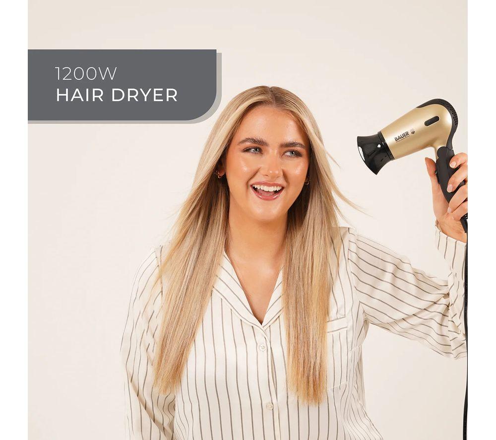 BAUER 38850 TourmaPro Hairdryer Travel Set - Onyx image number 4 of 7