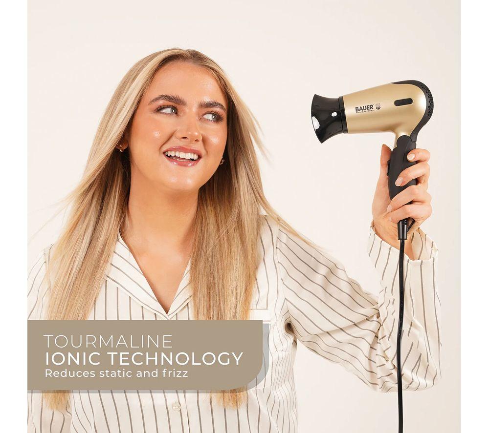 BAUER 38850 TourmaPro Hairdryer Travel Set - Onyx image number 5 of 7