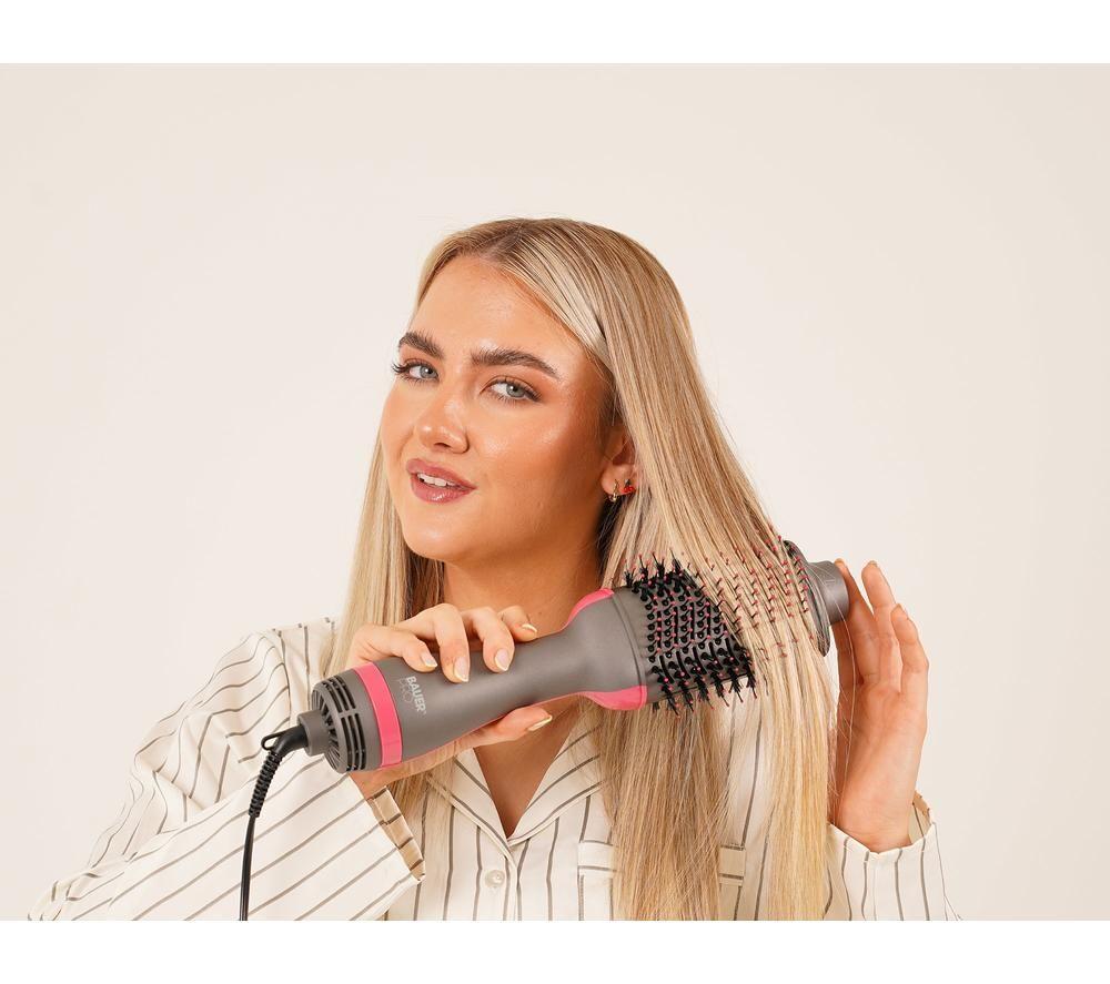 BAUER 38899 Hot Air Blow Dry Brush - Silver & Grey image number 3 of 7