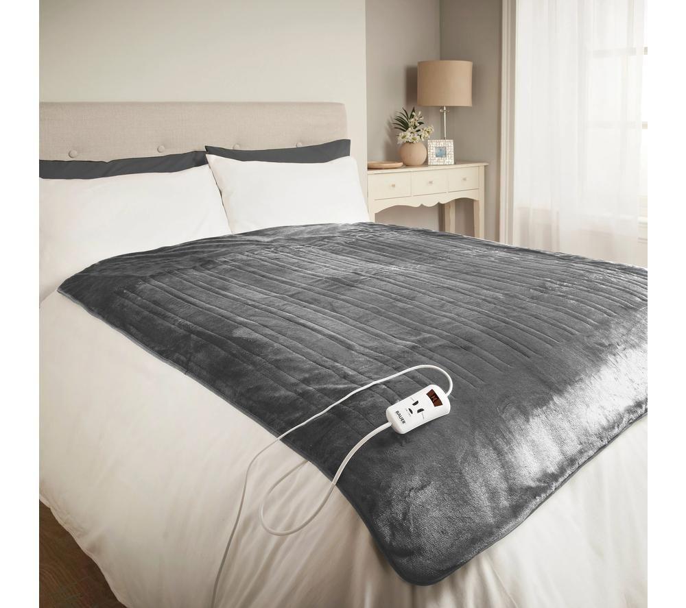 BAUER 39049 Heated Throw - Grey image number 5 of 6