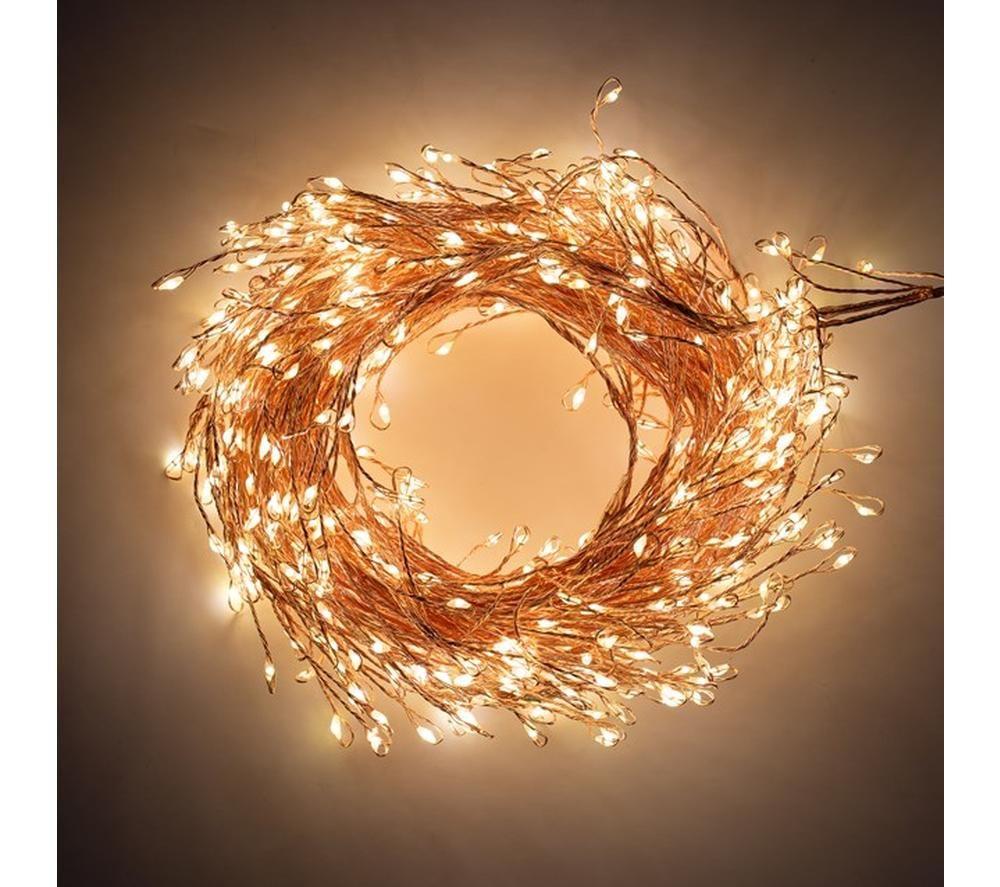 CHRISTMAS WORKSHOP 71759 LED Rose Gold Cluster String Lights - 8 m image number 6 of 7