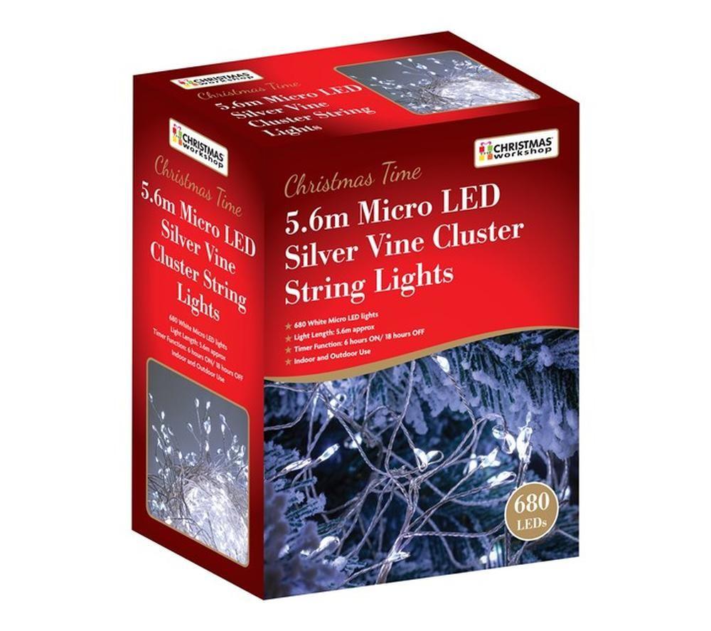 CHRISTMAS WORKSHOP 71769 LED Silver Cluster String Lights - 8 m image number 6 of 6