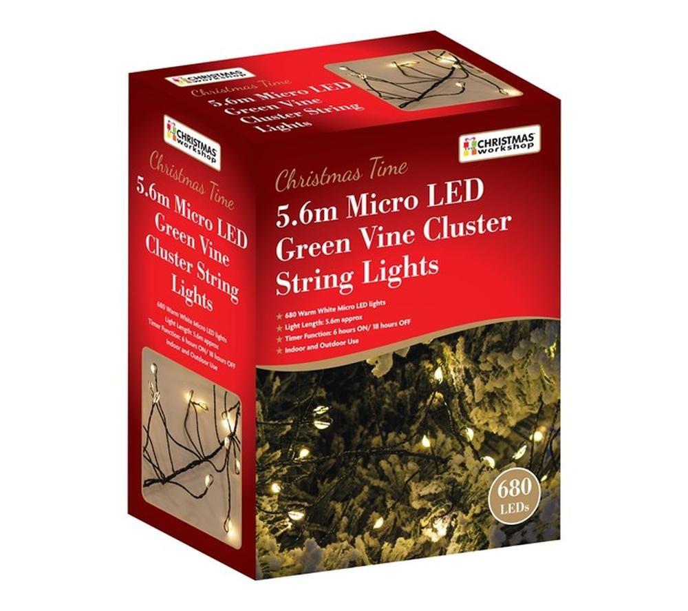 CHRISTMAS WORKSHOP 71779 LED Green Cluster String Lights - 8 m image number 7 of 7
