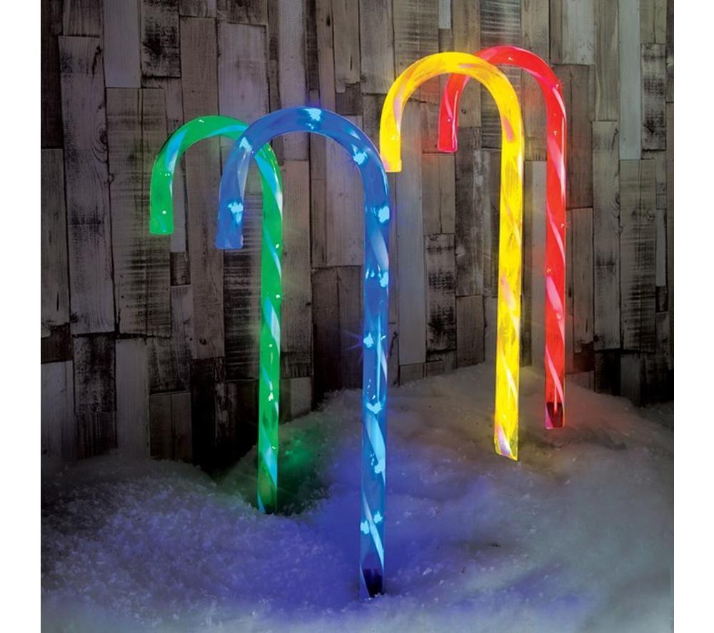 CHRISTMAS WORKSHOP 78610 LED Candy Cane Stick Stake Lights image number 2 of 5