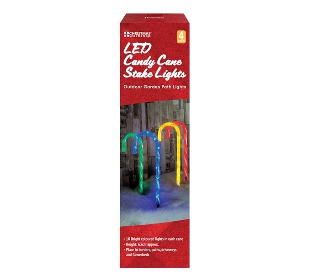 CHRISTMAS WORKSHOP 78610 LED Candy Cane Stick Stake Lights image number 3 of 5