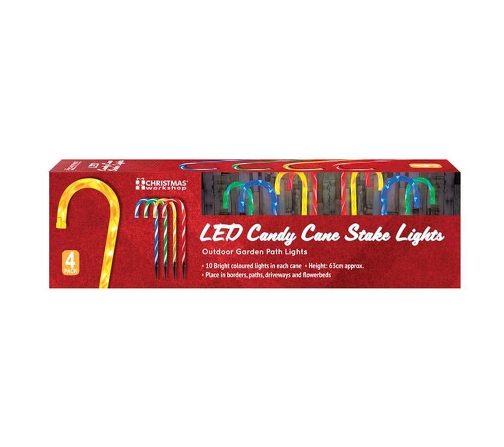 CHRISTMAS WORKSHOP 78610 LED Candy Cane Stick Stake Lights image number 4 of 5