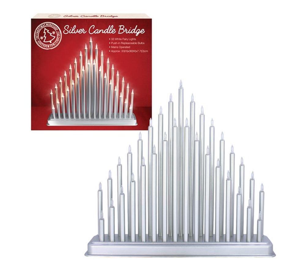 CHRISTMAS WORKSHOP 78670 Silver Candle Bridge Light image number 2 of 4