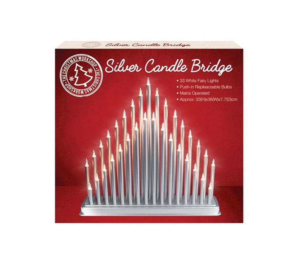 CHRISTMAS WORKSHOP 78670 Silver Candle Bridge Light image number 3 of 4