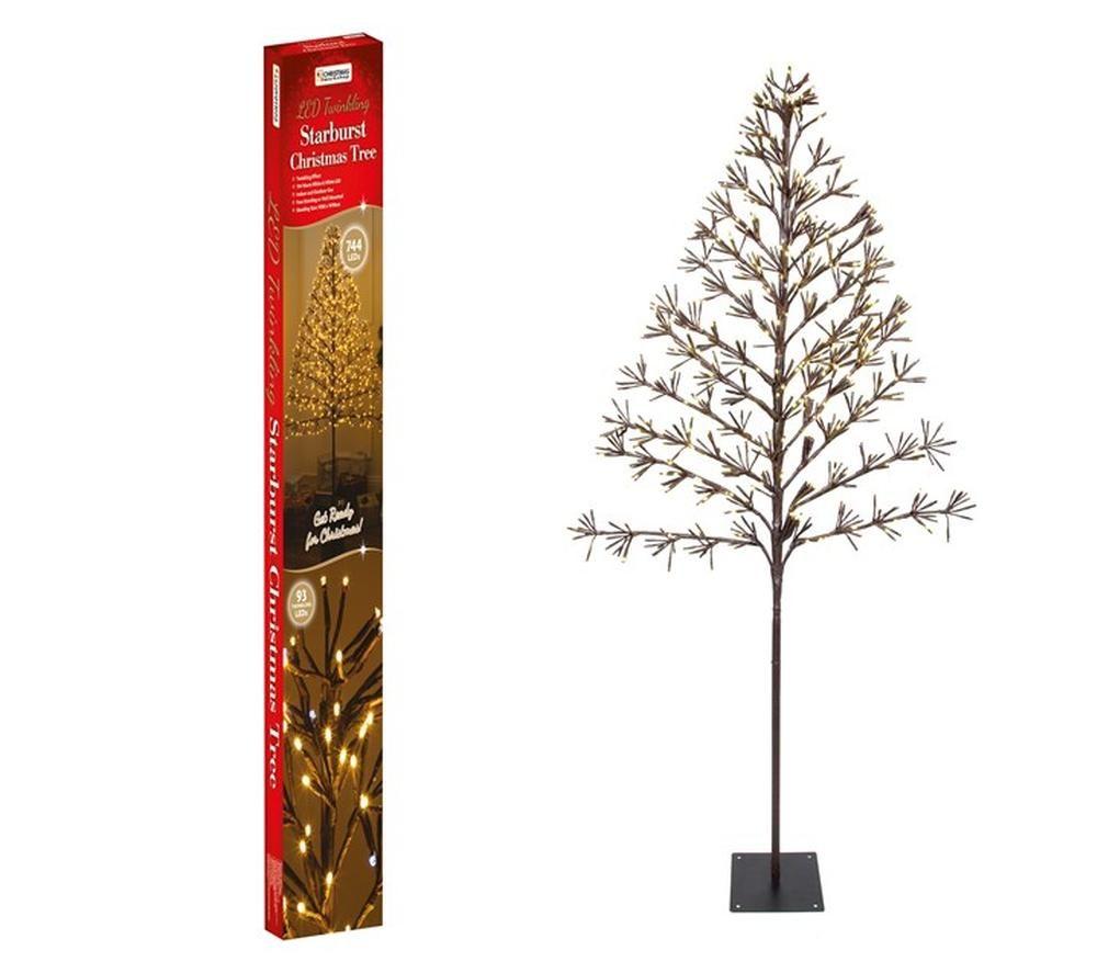 CHRISTMAS WORKSHOP Twinkling Starburst Tree Lights - Warm White image number 2 of 15