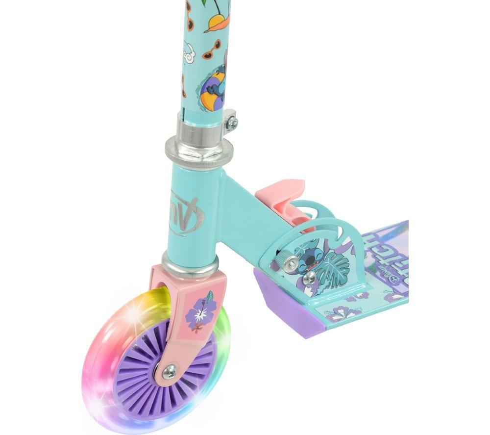MOVE Deluxe Stitch Kids Folding Kick Scooter - Blue & Purple image number 4 of 7