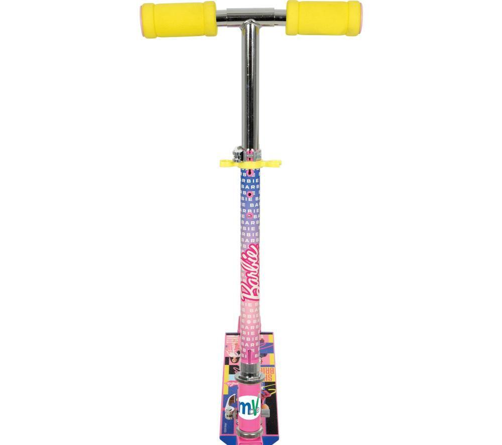 MOVE Barbie Folding Kick Scooter - Pink & Yellow image number 2 of 8