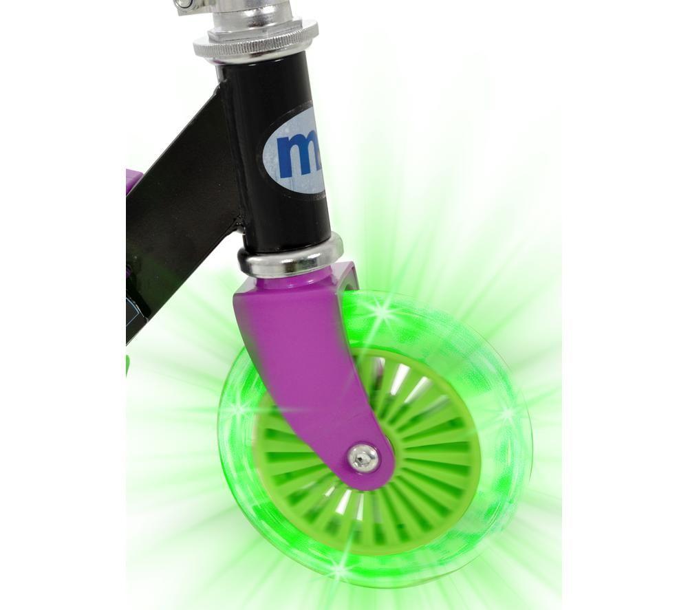 MOVE Teenage Ninja Turtles Kids Folding Kick Scooter - Purple & Green image number 3 of 8