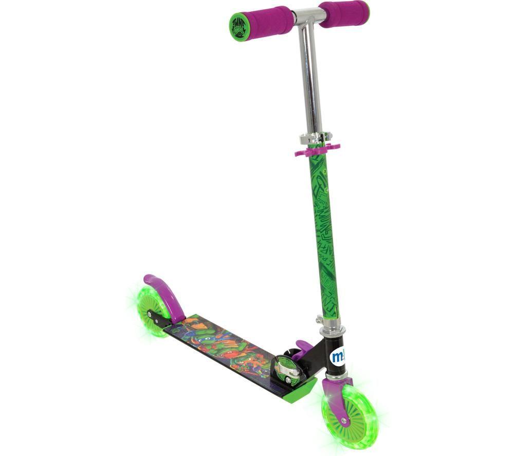 MOVE Teenage Ninja Turtles Kids Folding Kick Scooter - Purple & Green image number 5 of 8