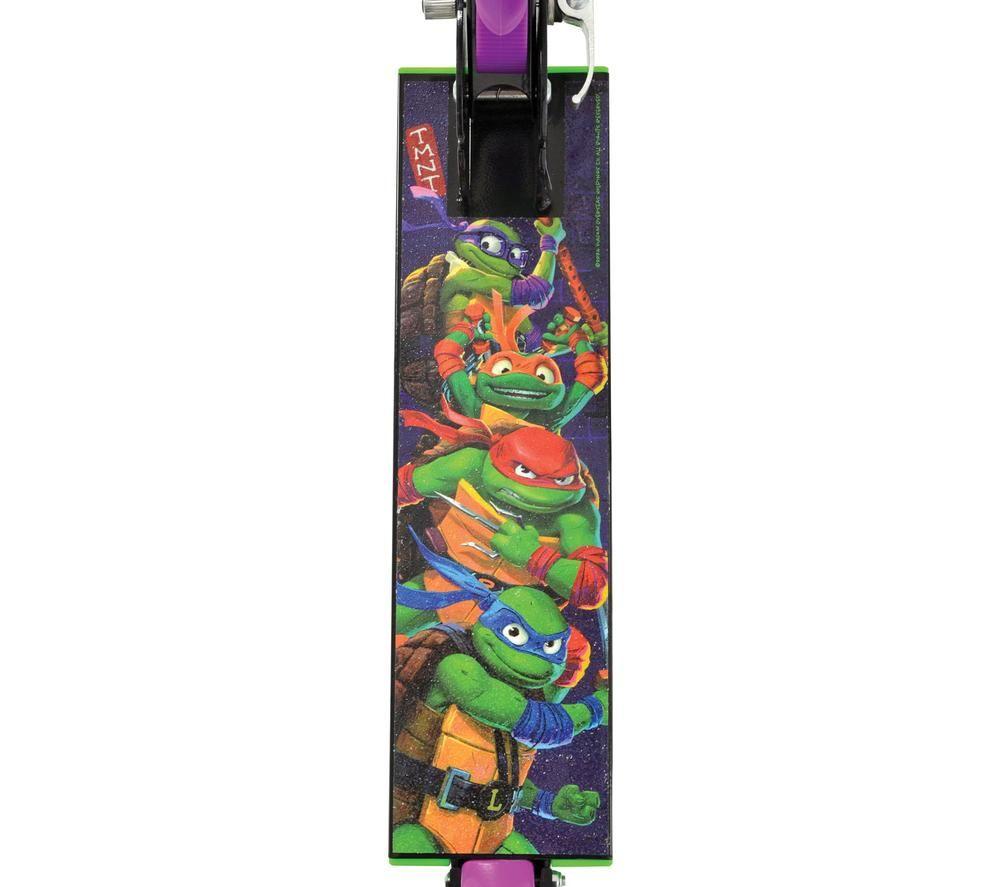 MOVE Teenage Ninja Turtles Kids Folding Kick Scooter - Purple & Green image number 8 of 8