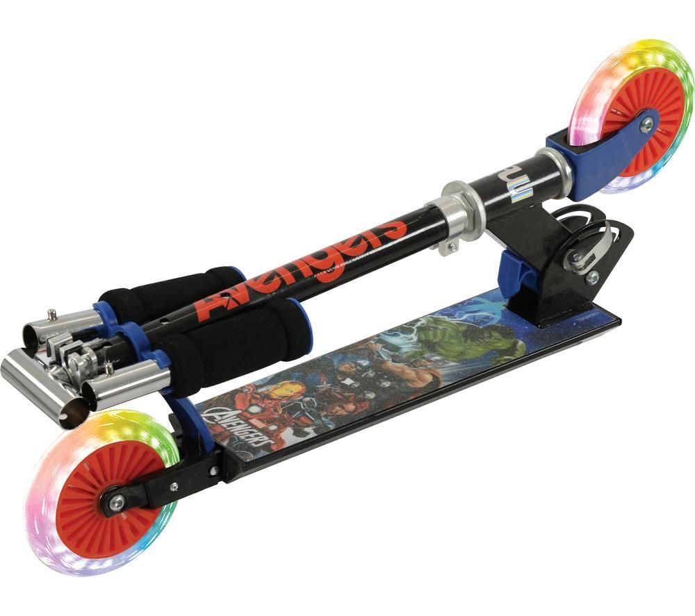MOVE Avengers Kids Folding Kick Scooter - Blue image number 2 of 7