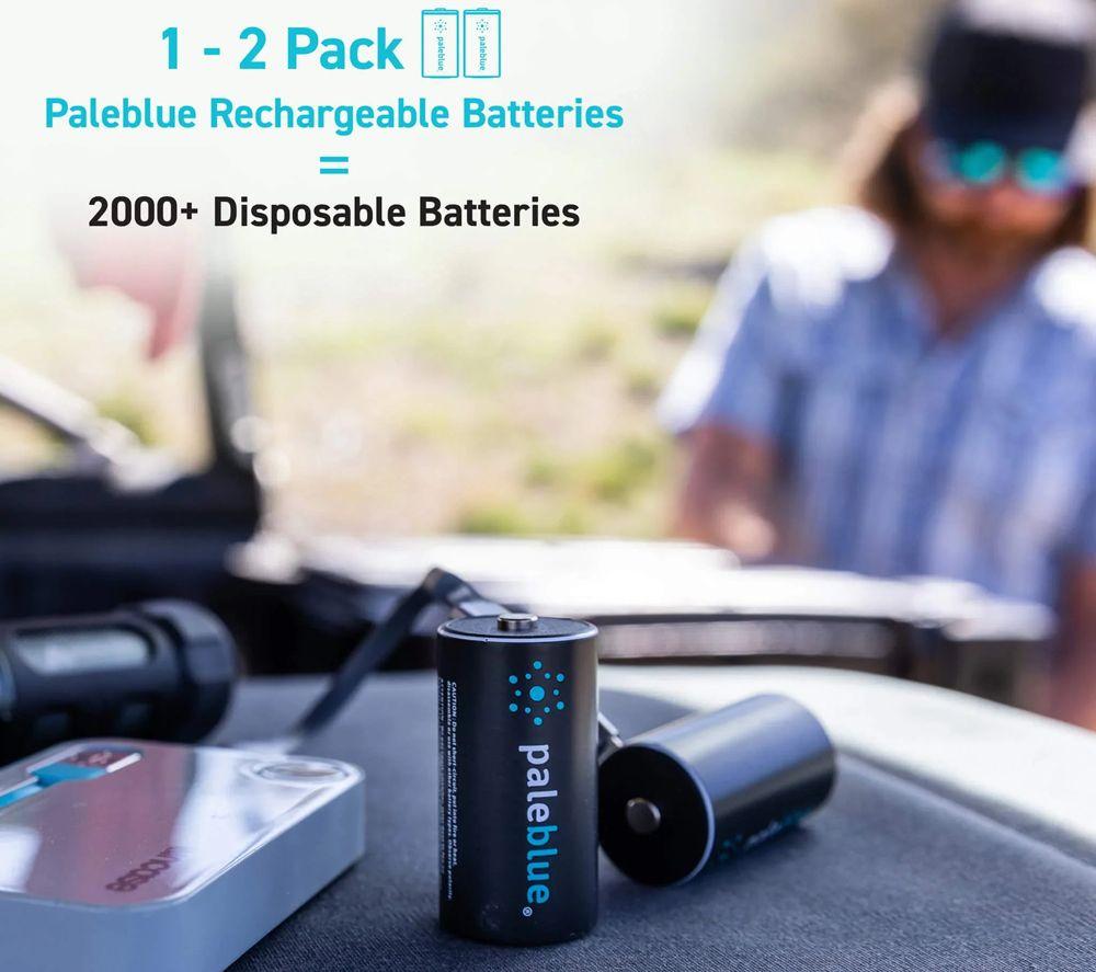 PALEBLUE PB-C-C-DC C Rechargeable Batteries - Pack of 2 image number 4 of 5