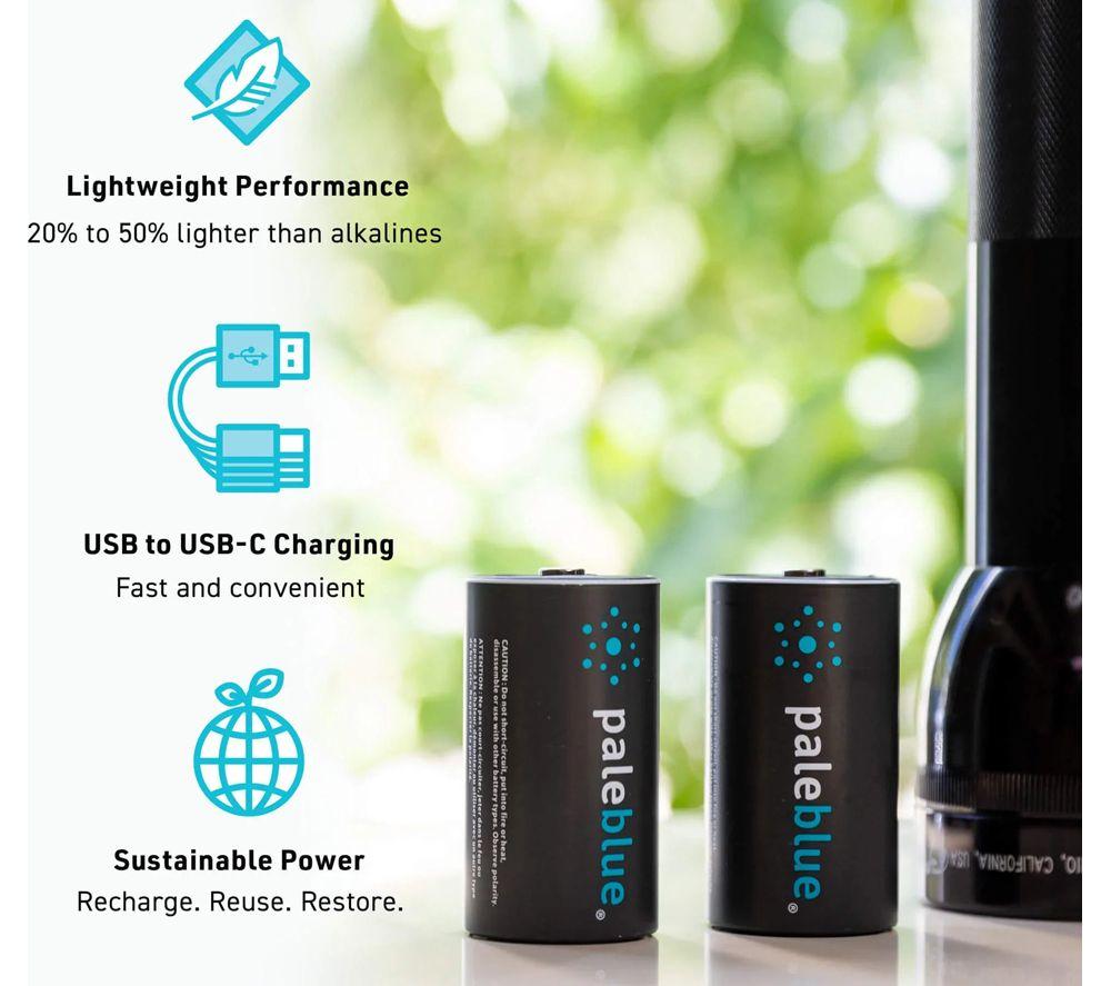 PALEBLUE PB-HK2-C USB-C Rechargeable AA Batteries - Pack of 12 image number 6 of 9