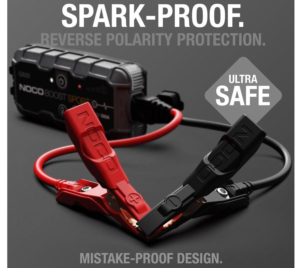 NOCO GB20 500A 12V Boost Sport Jump Starter - Grey & Black image number 2 of 3
