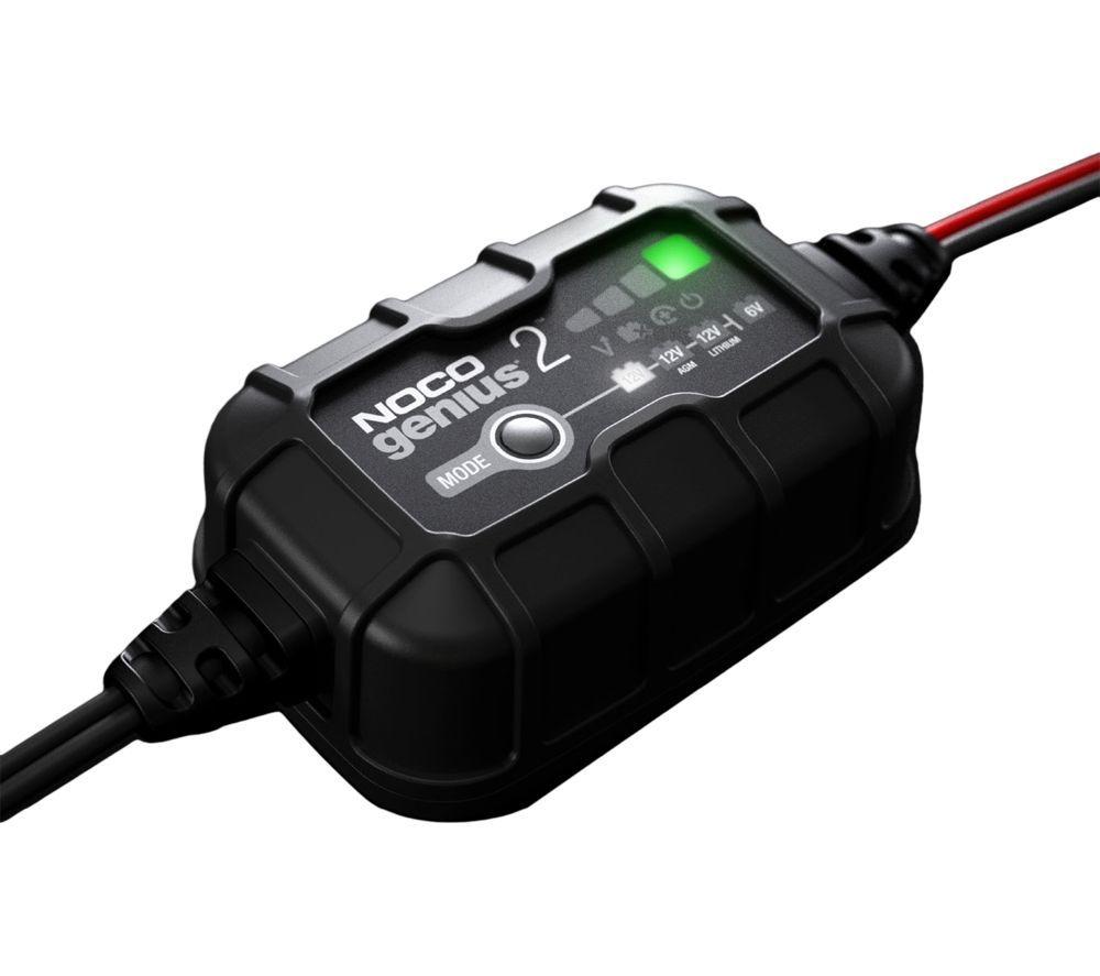 NOCO Genius 2 6V/12V 2A Smart Battery Charger - Black image number 2 of 7