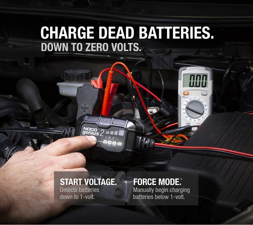 NOCO Genius 2 6V/12V 2A Smart Battery Charger - Black image number 5 of 7
