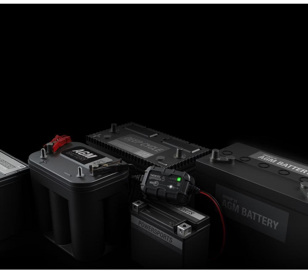 NOCO Genius 5 6V/12V 5A Smart Battery Charger - Black image number 4 of 6