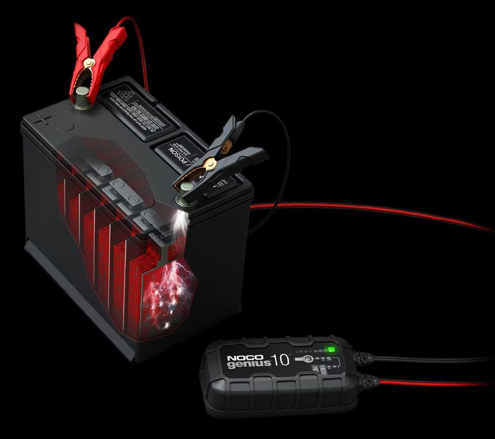 NOCO Genius 10 6V/12V 10A Smart Battery Charger - Black image number 4 of 6