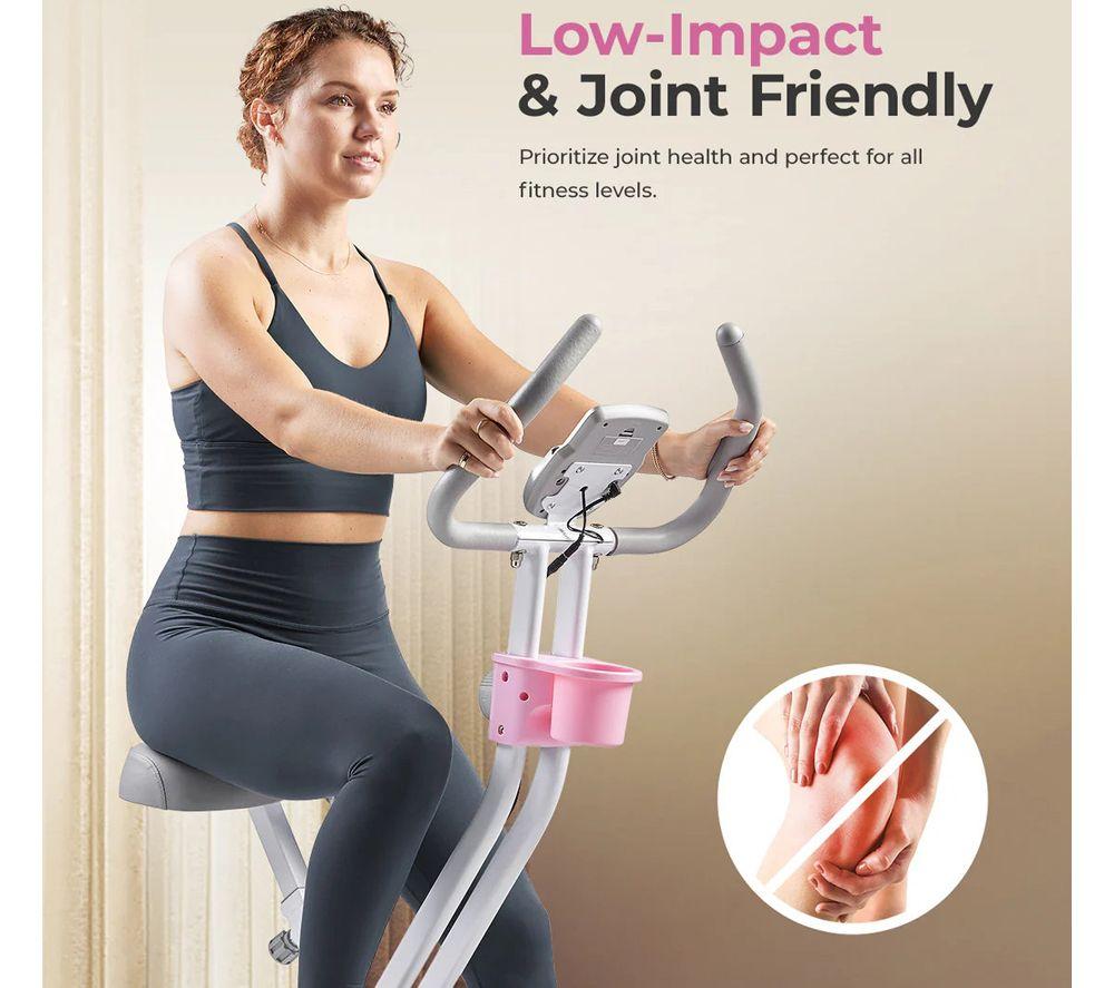 SUNNY HEALTH X-Bike Smart Bluetooth Exercise Bike - Pink image number 2 of 7