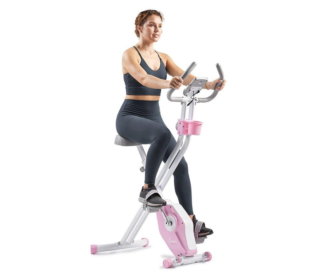 SUNNY HEALTH X-Bike Smart Bluetooth Exercise Bike - Pink image number 4 of 7