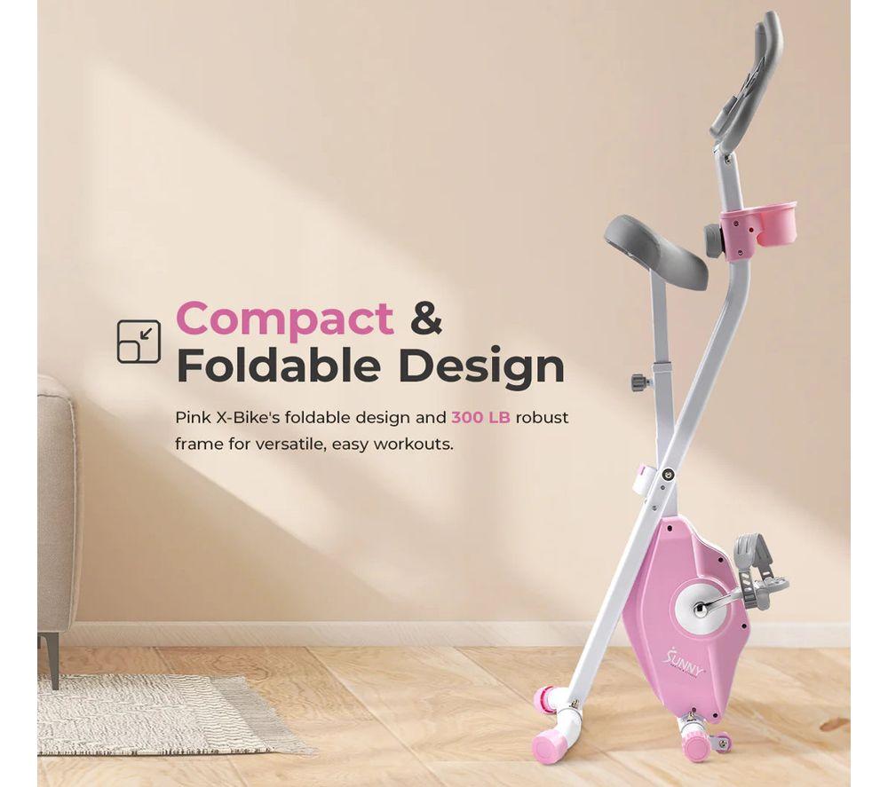 SUNNY HEALTH X-Bike Smart Bluetooth Exercise Bike - Pink image number 6 of 7