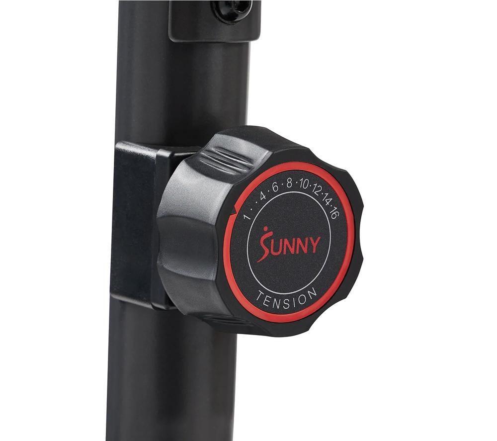 SUNNY HEALTH 16-Level Magnetic Resistance Upright Bike - Black image number 3 of 6
