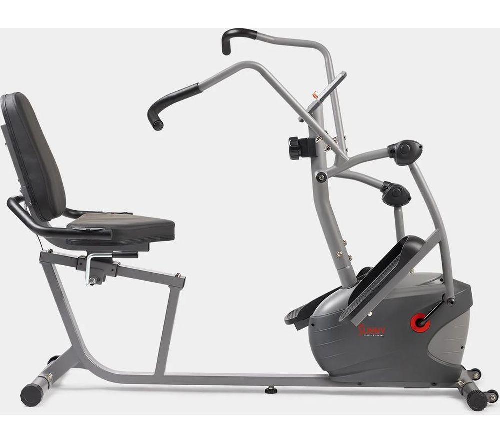 SUNNY HEALTH Performance Bluetooth Elliptical Machine - Grey & Black image number 4 of 4