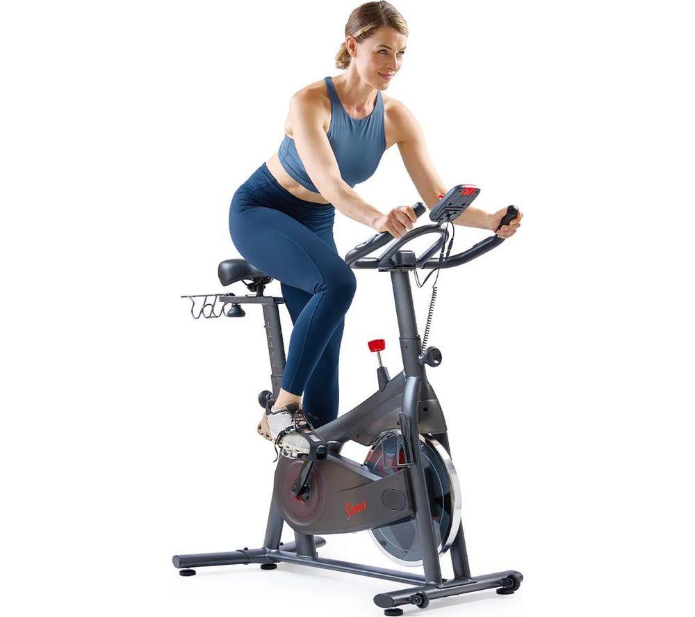 SUNNY HEALTH Active 200 Smart Plus Bluetooth Magnetic Cycling Exercise Bike - Black image number 5 of 6
